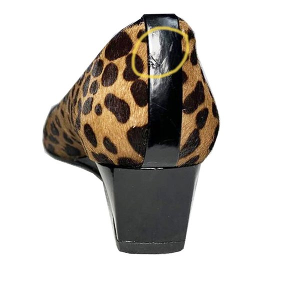 STUART WEITZMAN Leopard Pointy Toe Wedges - Picture 8 of 8